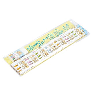小学校生活で欠かせない、鉛筆と消しゴムの便利なセットです。