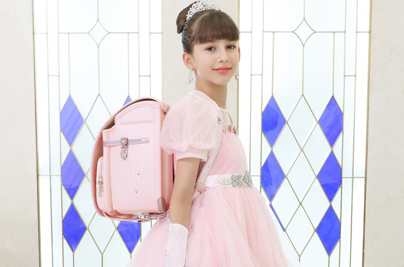 プリンセスコレクション】2027 女の子 マカロンピンク×パールピーチ プリンセスコレクション】2027 女の子 マカロンピンク×パールピーチ