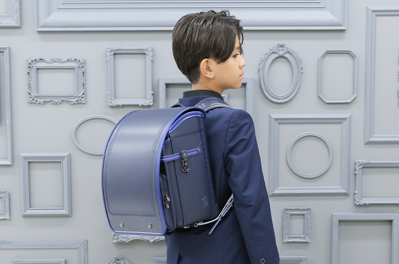 プラチナセレクト】2027 男の子 ネイビー×メタリックブルー | お洒落で